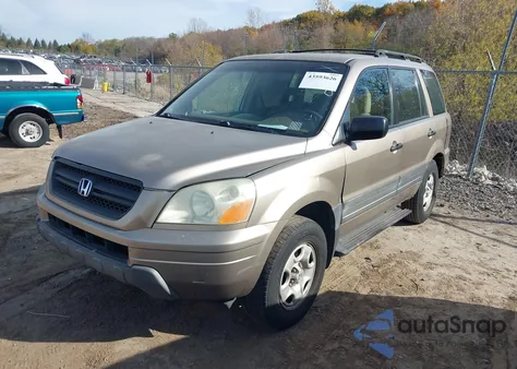 2003 Honda Pilot Lx из США, поврежденный, VIN 2HKYF18123H544074
